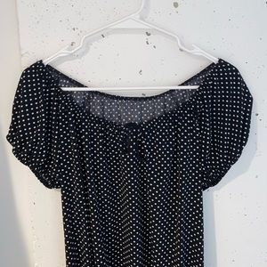 dainty polka dot top